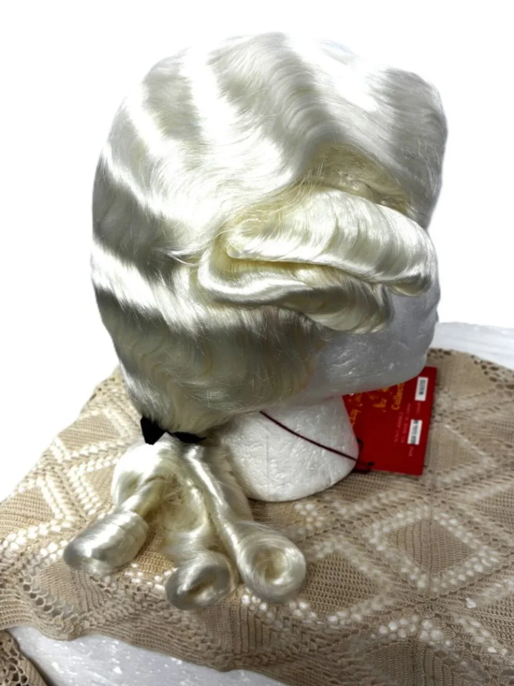 Colonial 18th Century George Washington Powdered Wavy Costume Wig NWT NOS